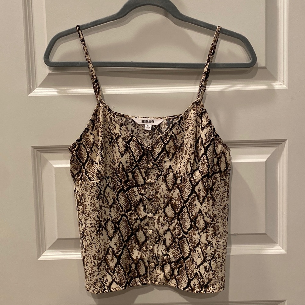 BB Dakota Steve Madden Snake Print Tank